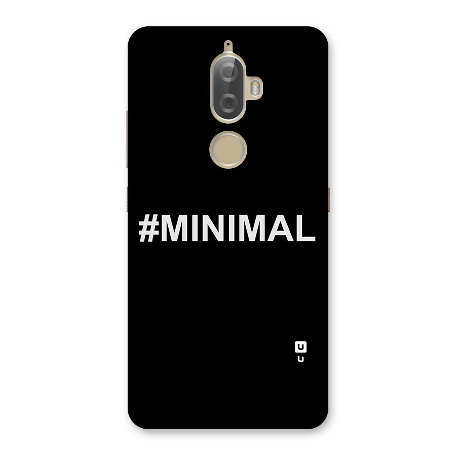 Hashtag Minimal Black Back Case for Lenovo K8 Plus