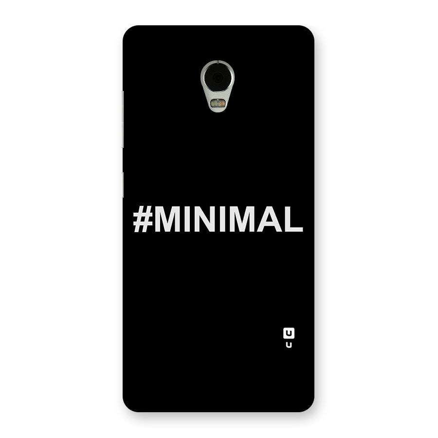 Hashtag Minimal Black Back Case for Lenovo Vibe P1