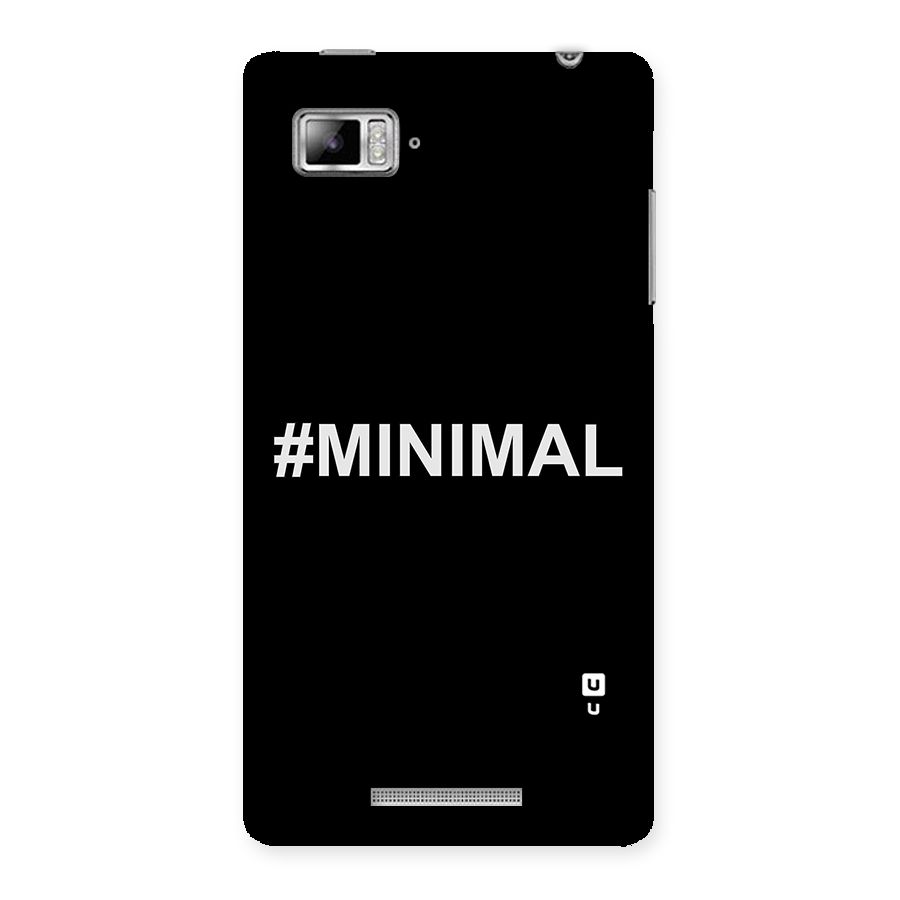 Hashtag Minimal Black Back Case for Lenovo Vibe Z K910