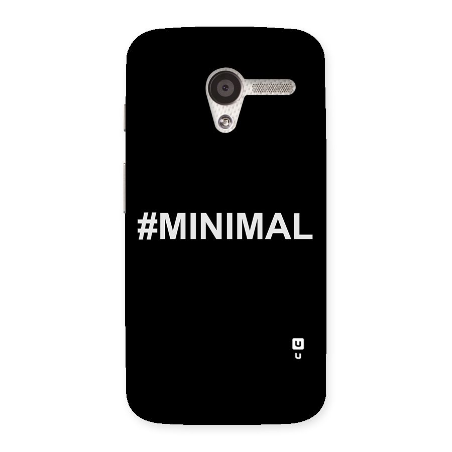 Hashtag Minimal Black Back Case for Moto X