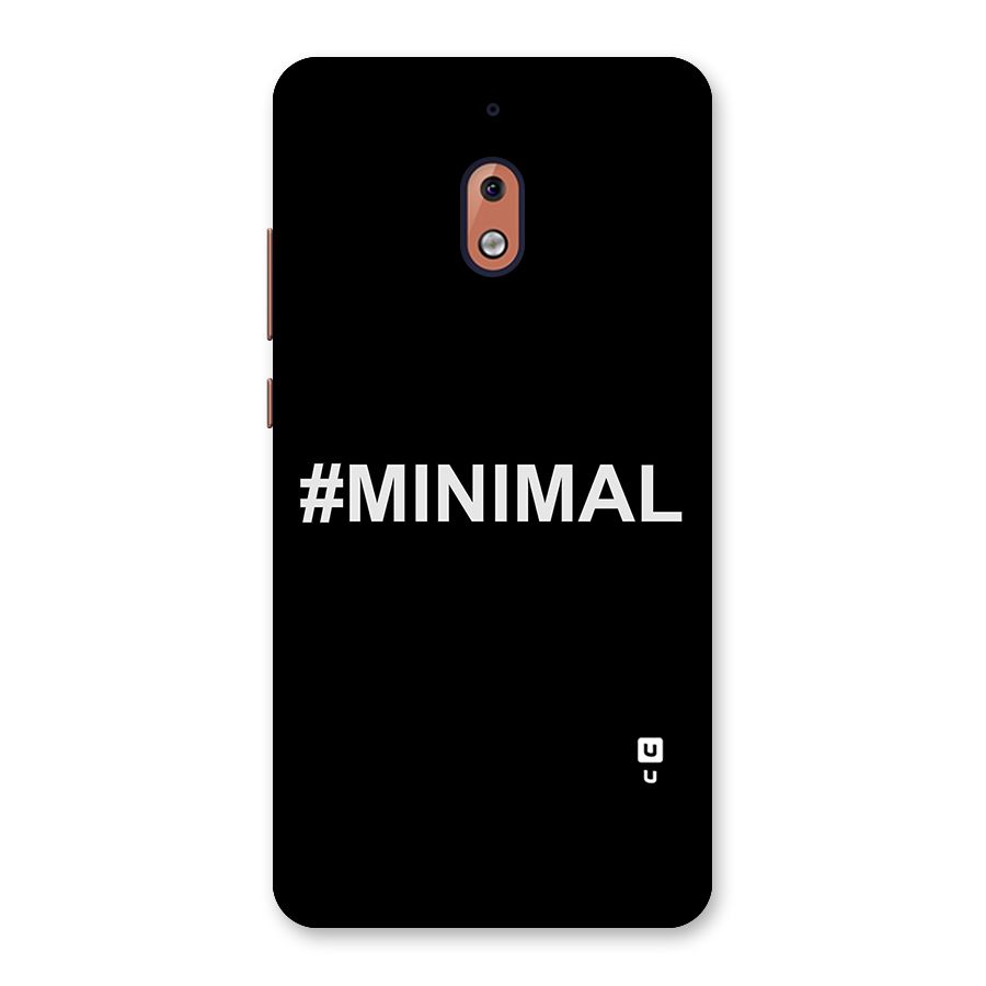 Hashtag Minimal Black Back Case for Nokia 2.1