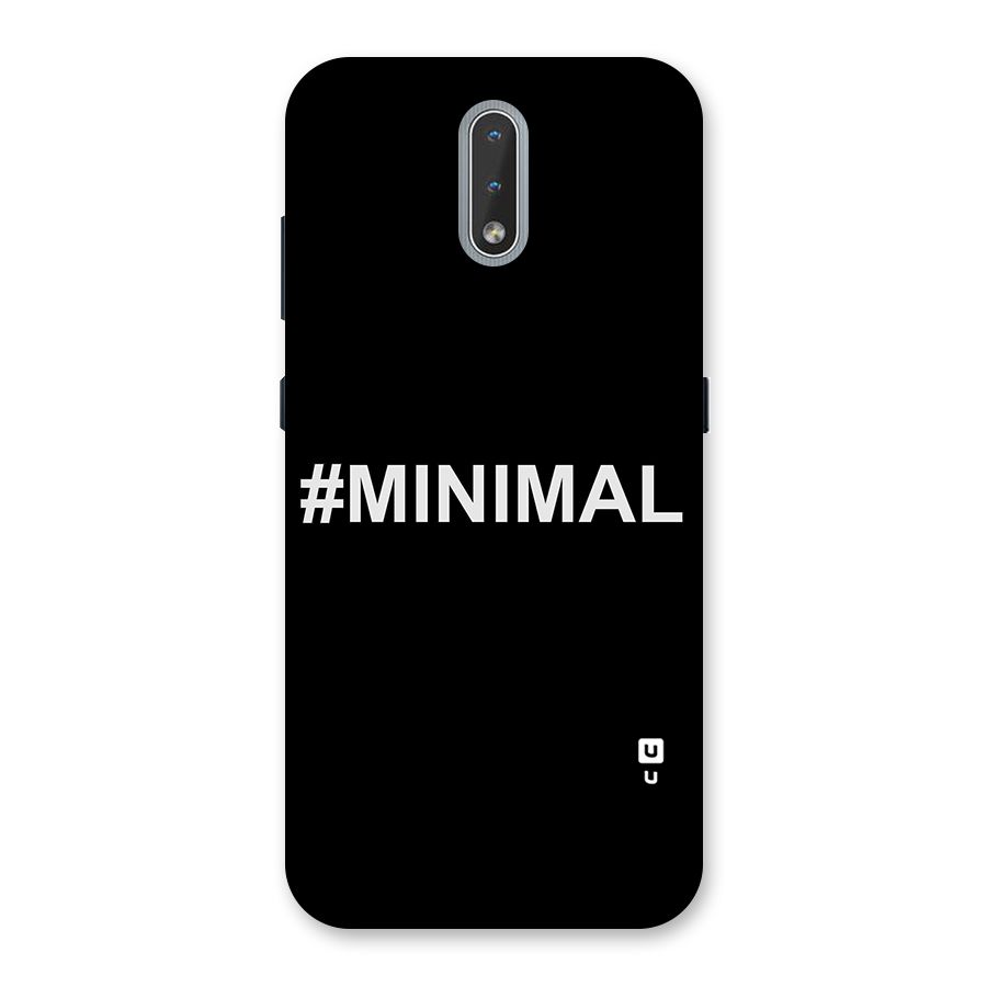 Hashtag Minimal Black Back Case for Nokia 2.3