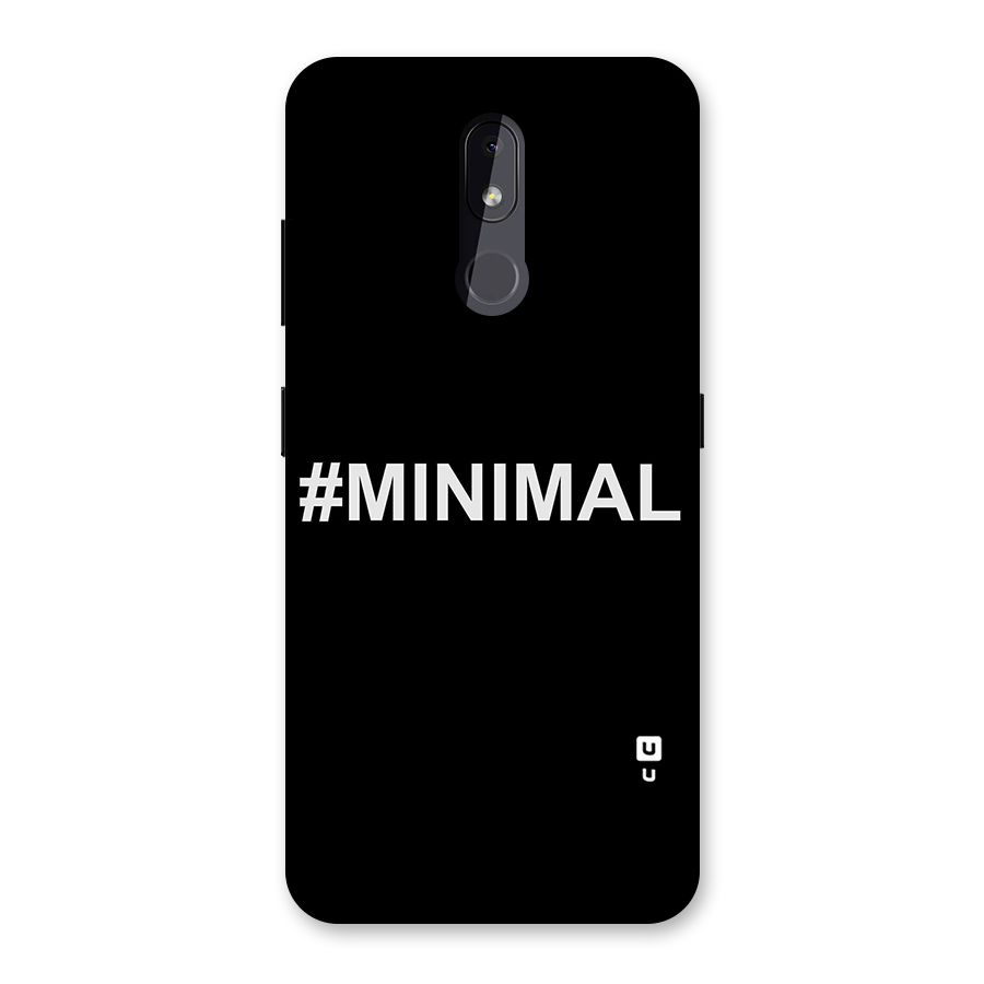 Hashtag Minimal Black Back Case for Nokia 3.2