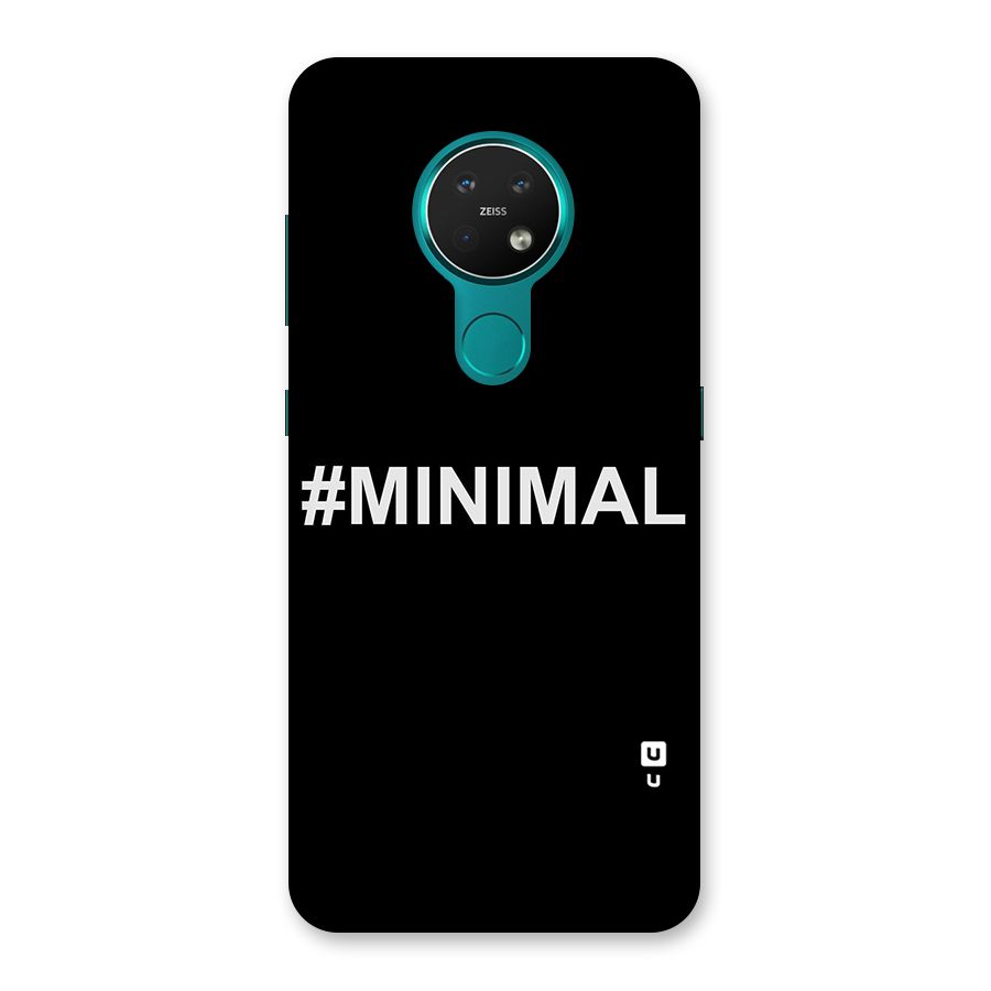 Hashtag Minimal Black Back Case for Nokia 7.2