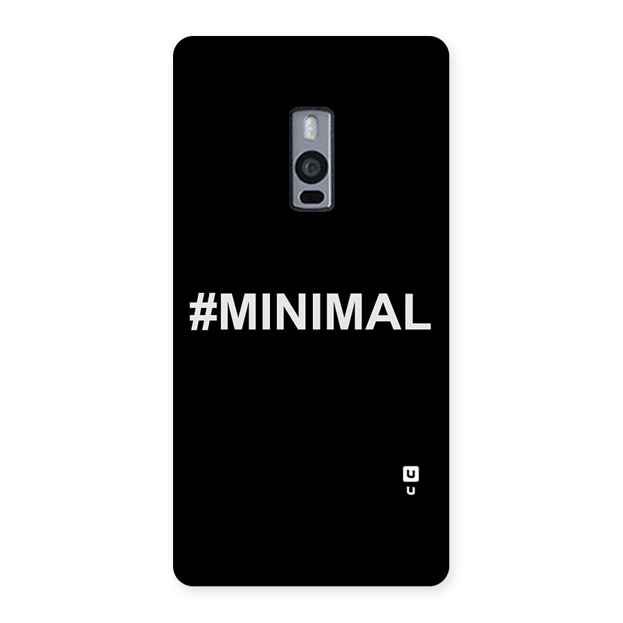Hashtag Minimal Black Back Case for OnePlus Two