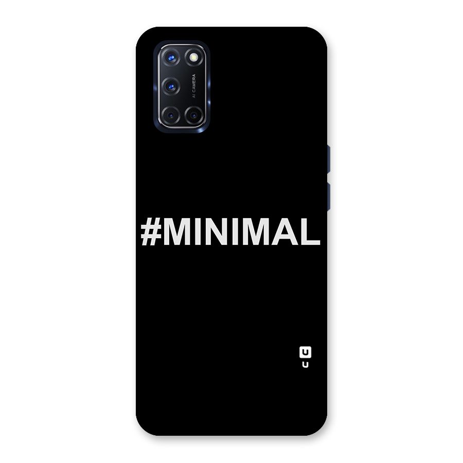Hashtag Minimal Black Back Case for Oppo A52