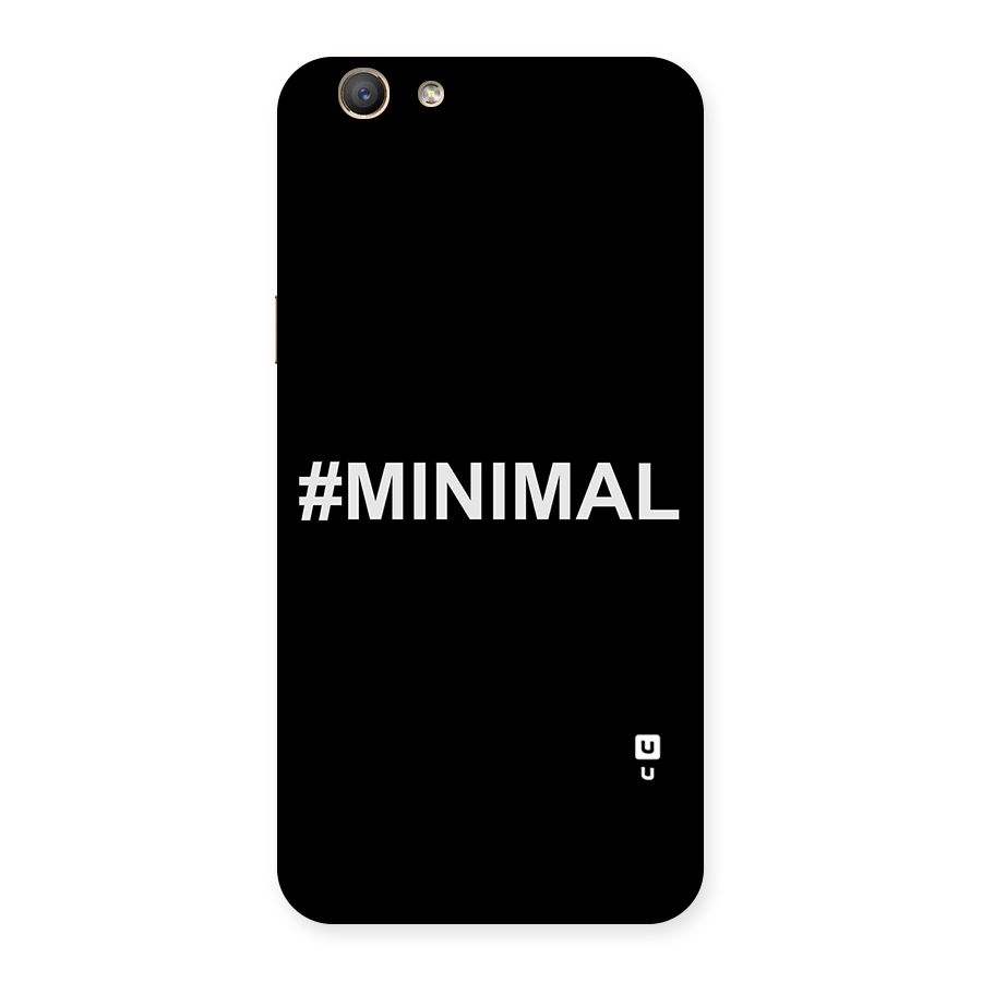 Hashtag Minimal Black Back Case for Oppo A59