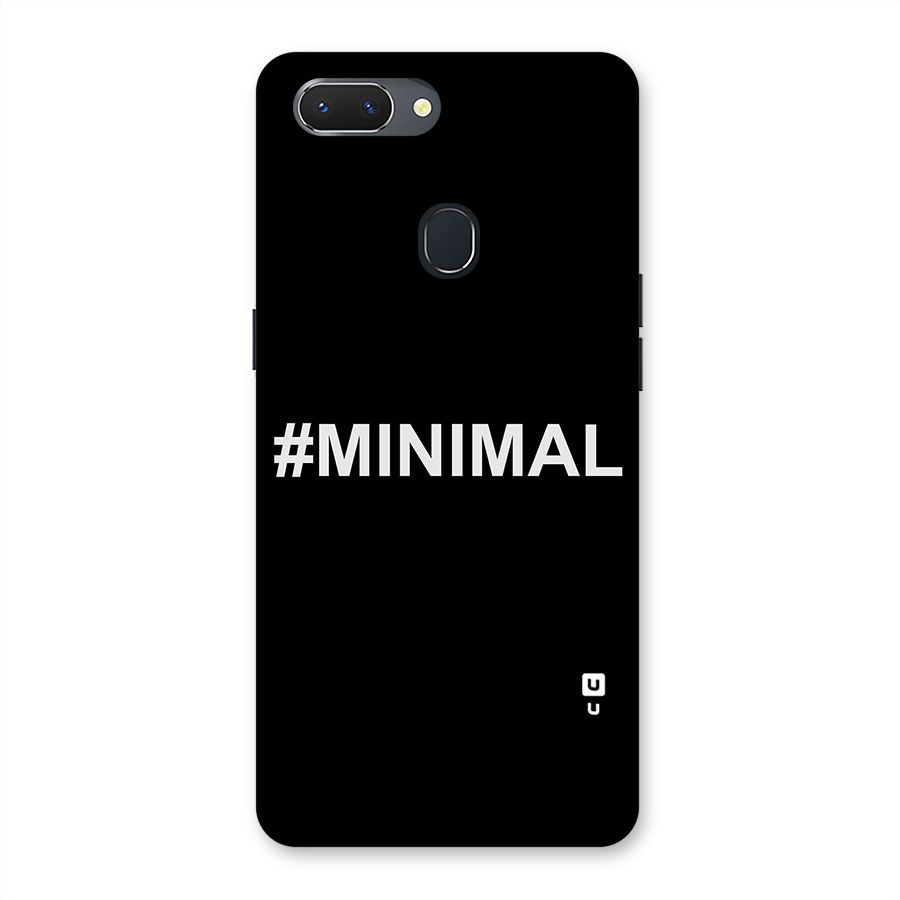 Hashtag Minimal Black Back Case for Oppo Realme 2