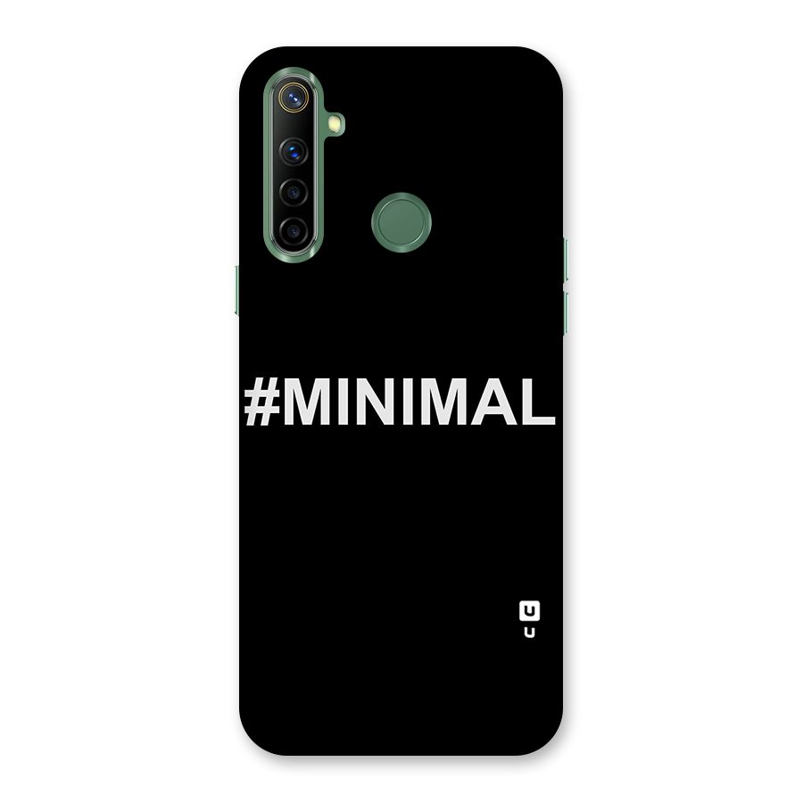 Hashtag Minimal Black Back Case for Realme Narzo 10