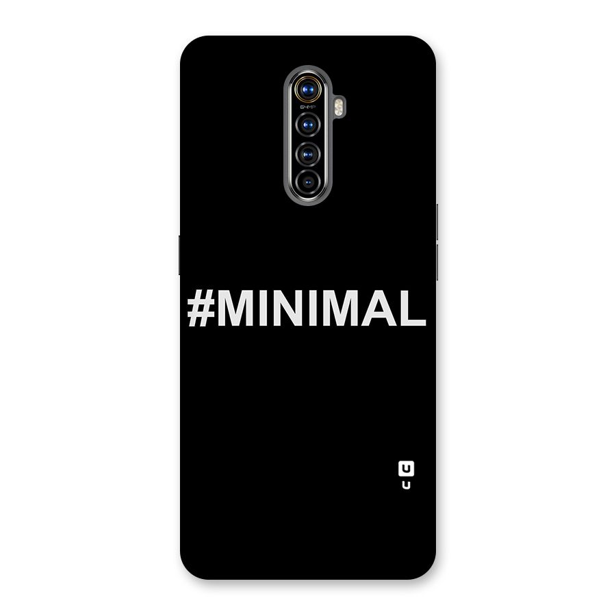 Hashtag Minimal Black Back Case for Realme X2 Pro