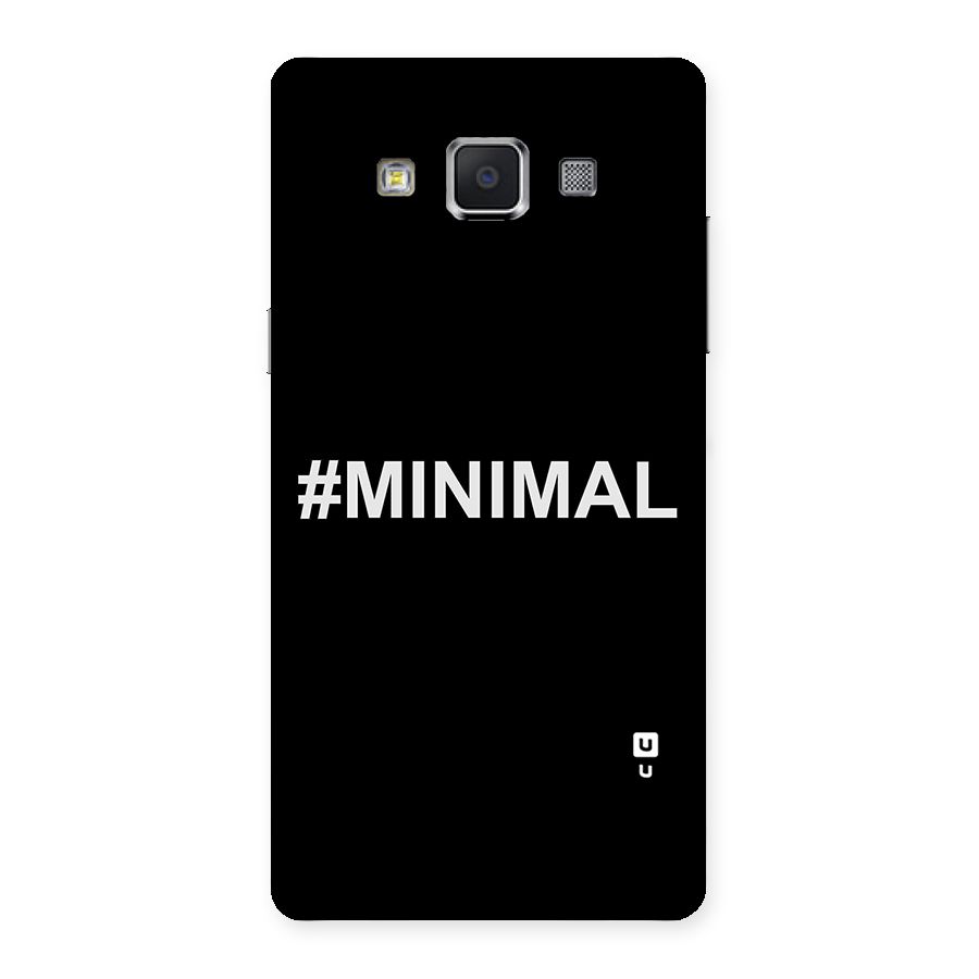 Hashtag Minimal Black Back Case for Samsung Galaxy A5