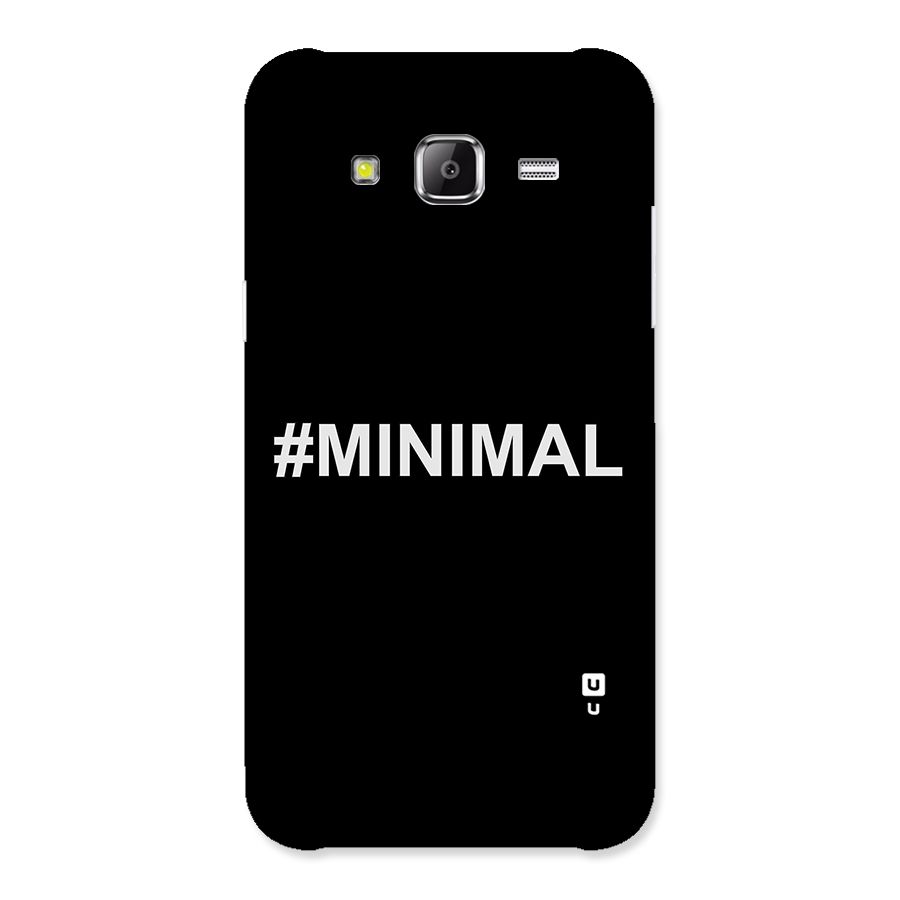 Hashtag Minimal Black Back Case for Samsung Galaxy J5