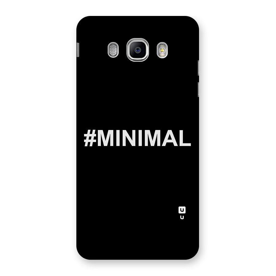 Hashtag Minimal Black Back Case for Samsung Galaxy J5 2016