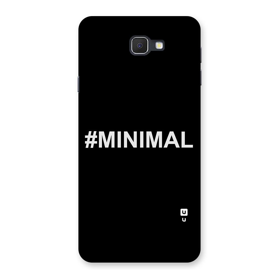 Hashtag Minimal Black Back Case for Samsung Galaxy J7 Prime