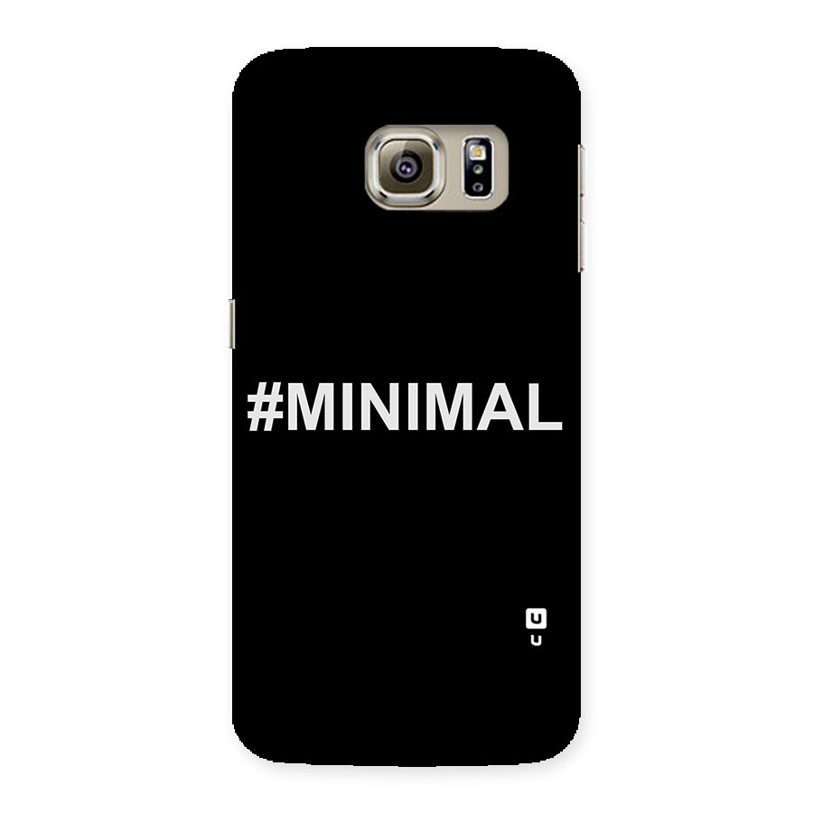 Hashtag Minimal Black Back Case for Samsung Galaxy S6 Edge