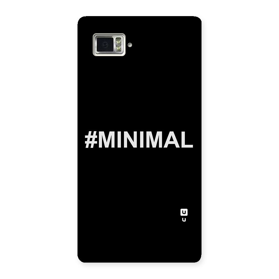 Hashtag Minimal Black Back Case for Vibe Z2 Pro K920