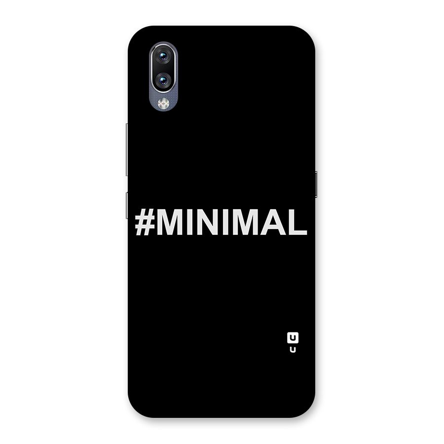 Hashtag Minimal Black Back Case for Vivo NEX