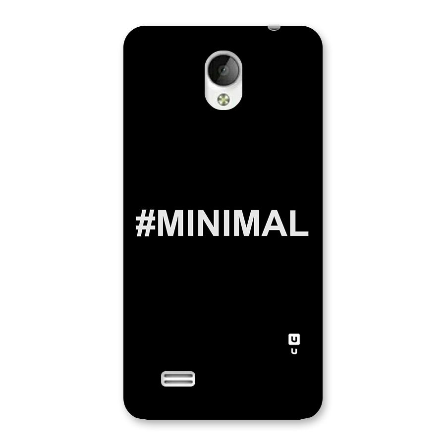 Hashtag Minimal Black Back Case for Vivo Y21