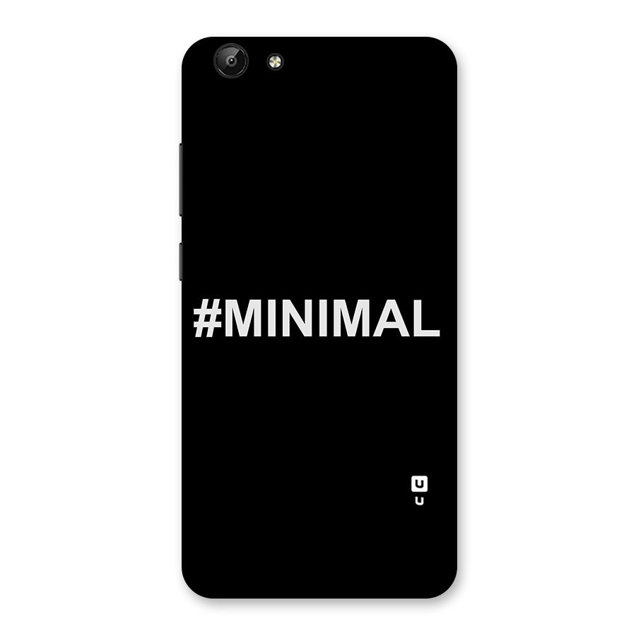 Hashtag Minimal Black Back Case for Vivo Y69