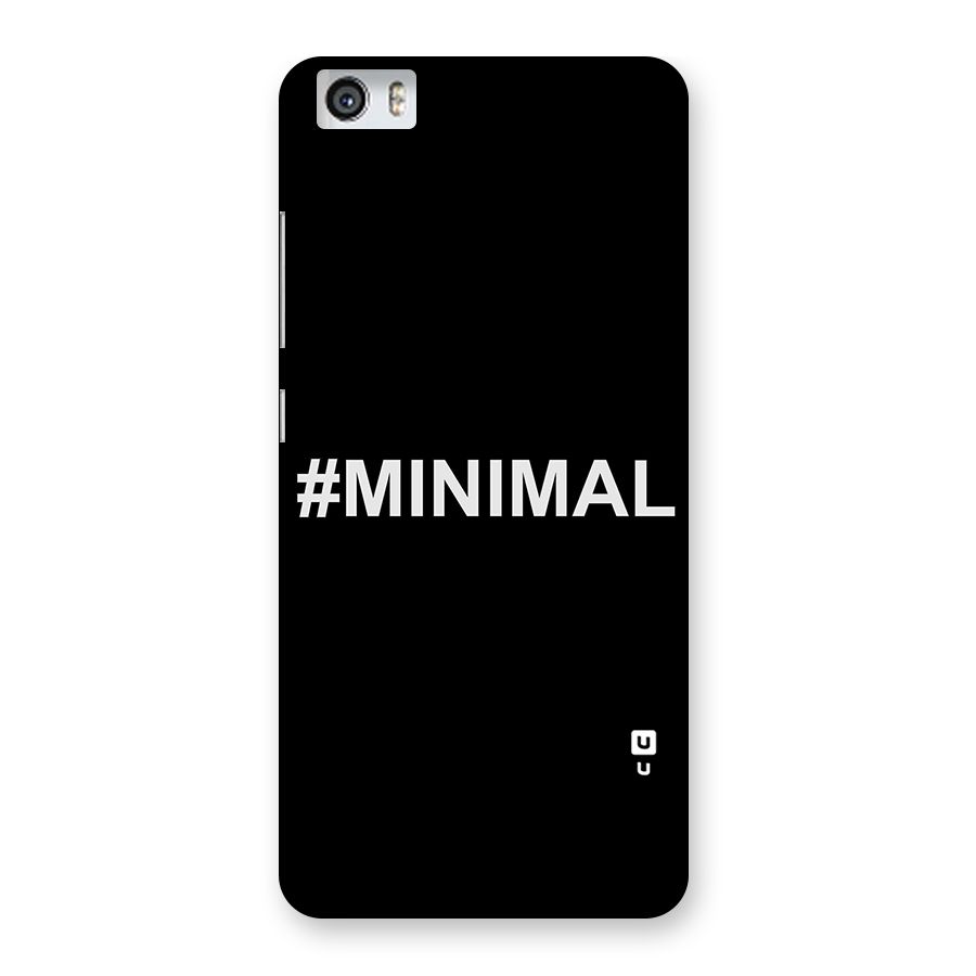 Hashtag Minimal Black Back Case for Xiaomi Redmi Mi5