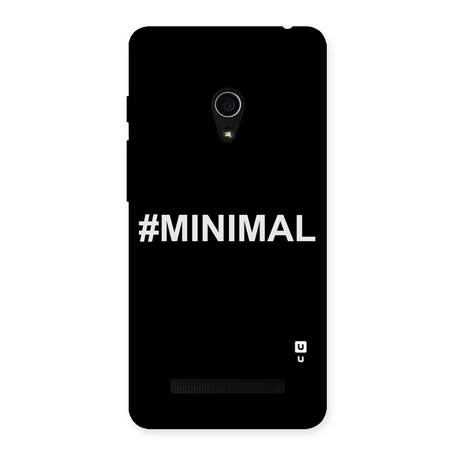 Hashtag Minimal Black Back Case for Zenfone 5