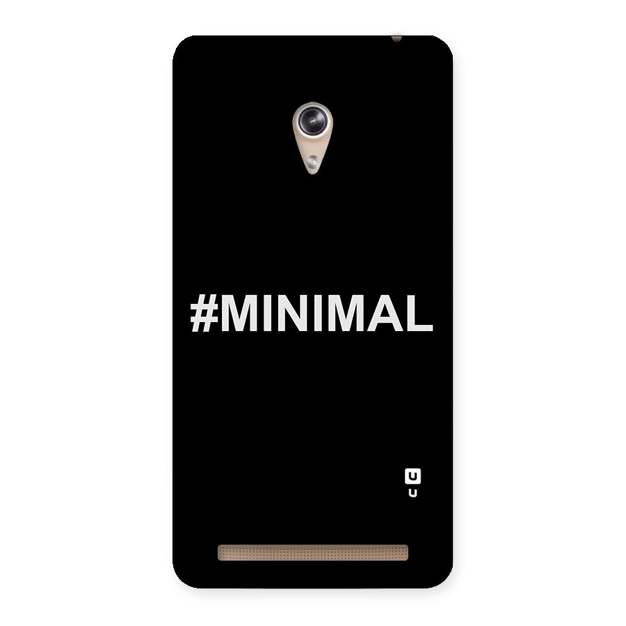 Hashtag Minimal Black Back Case for Zenfone 6