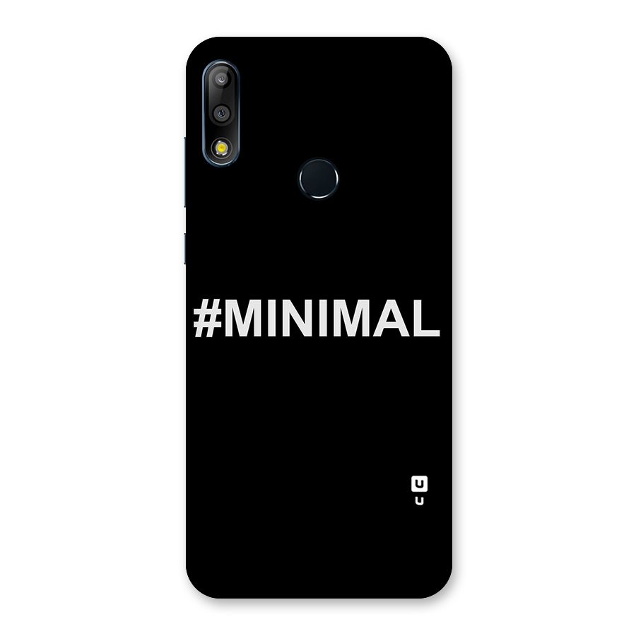 Hashtag Minimal Black Back Case for Zenfone Max Pro M2