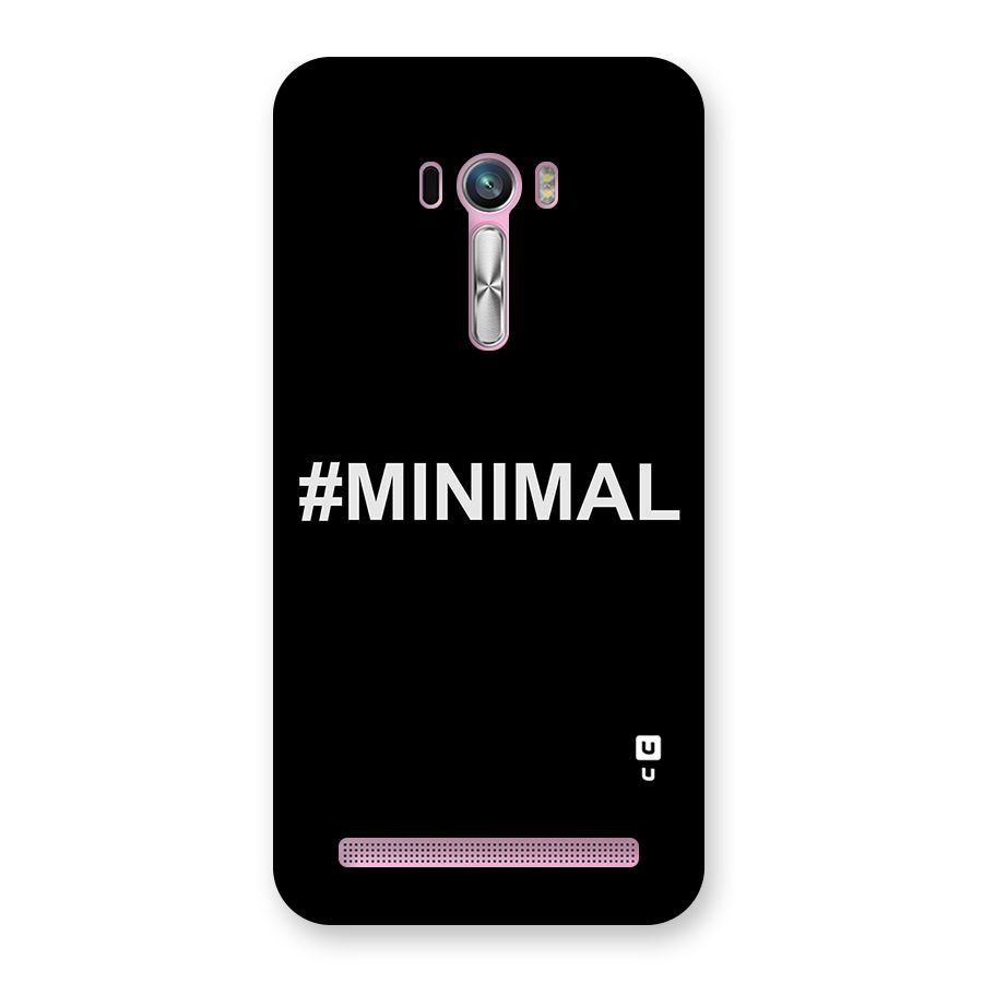 Hashtag Minimal Black Back Case for Zenfone Selfie