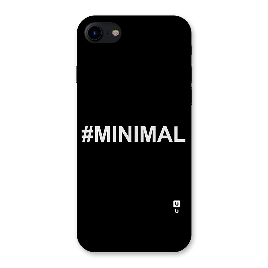 Hashtag Minimal Black Back Case for iPhone SE 2020