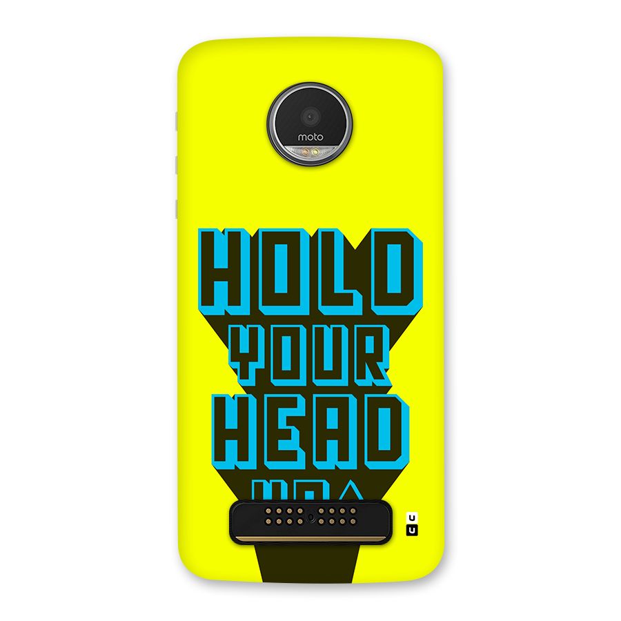 Head Up Back Case for Moto Z Play