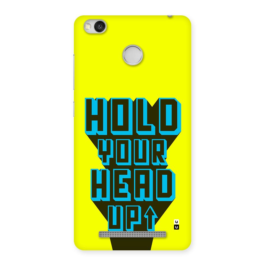 Head Up Back Case for Redmi 3S Prime