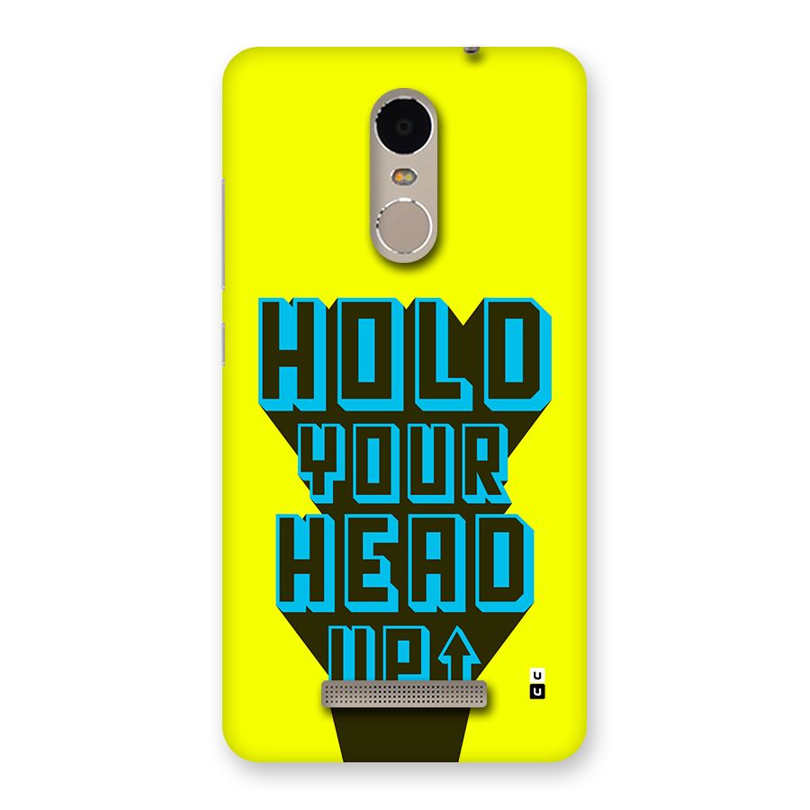 Head Up Back Case for Redmi Note 3