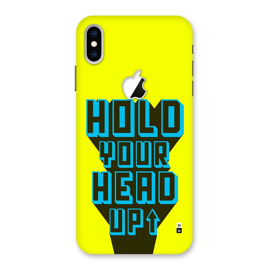 Head Up Back Case for iPhone XS Max Apple Cut