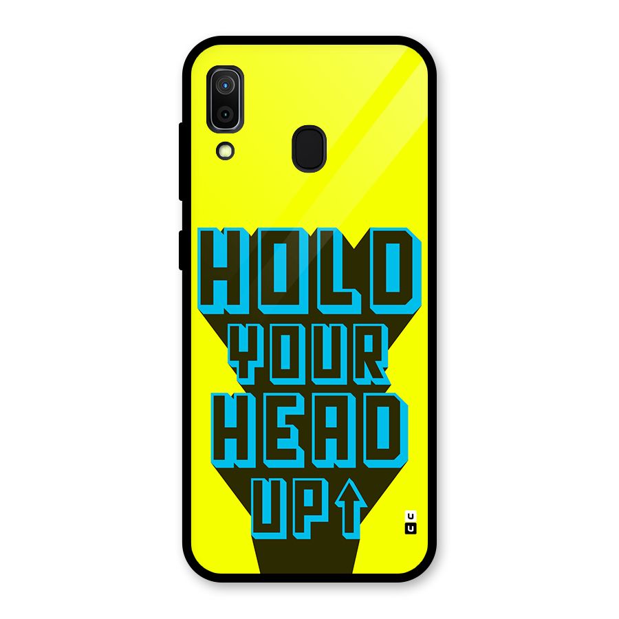 Head Up Glass Back Case for Galaxy A30