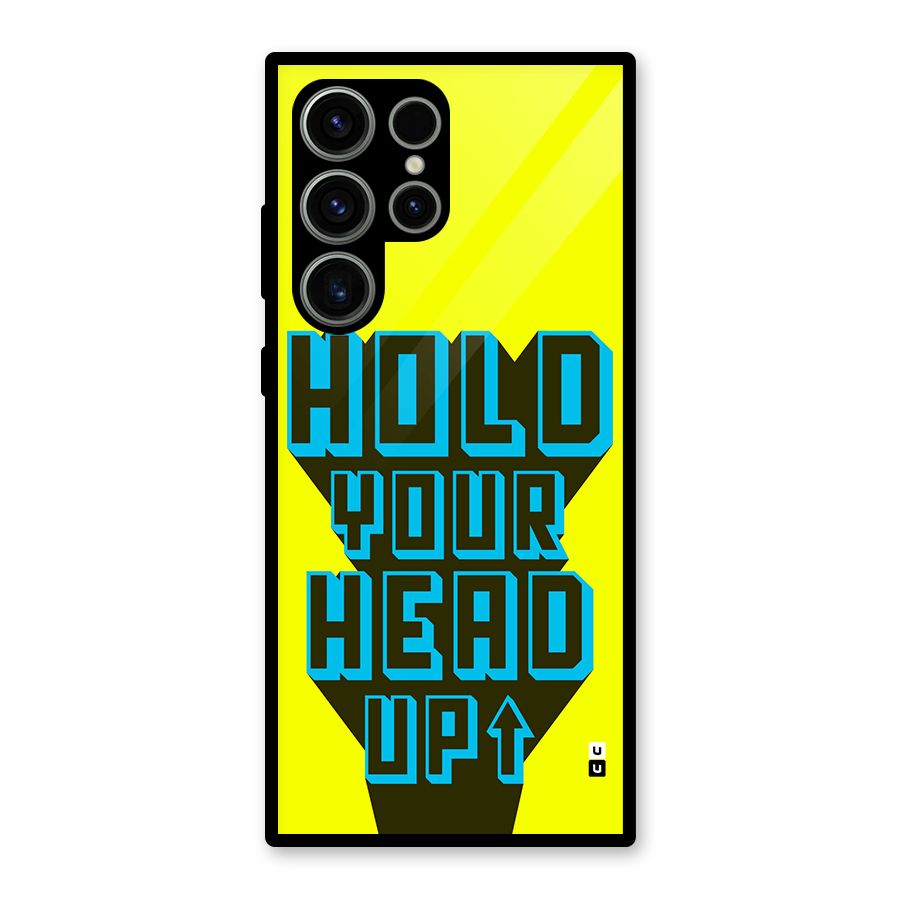 Head Up Glass Back Case for Galaxy S23 Ultra