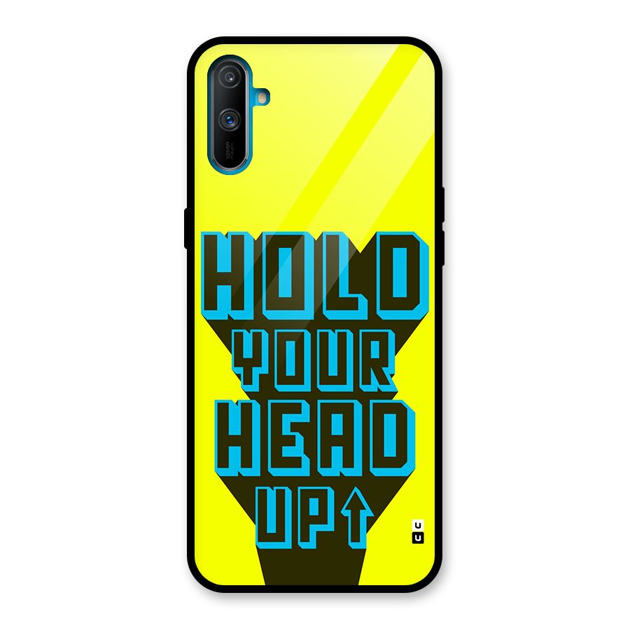 Head Up Glass Back Case for Realme C3