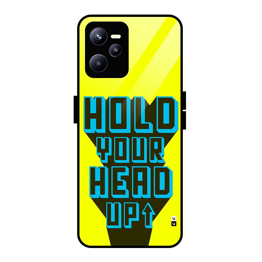 Head Up Glass Back Case for Realme C35