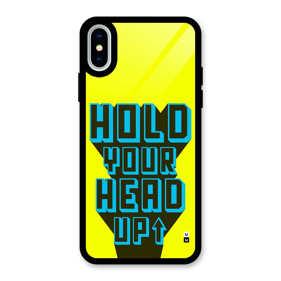 Head Up Glass Back Case for iPhone XS