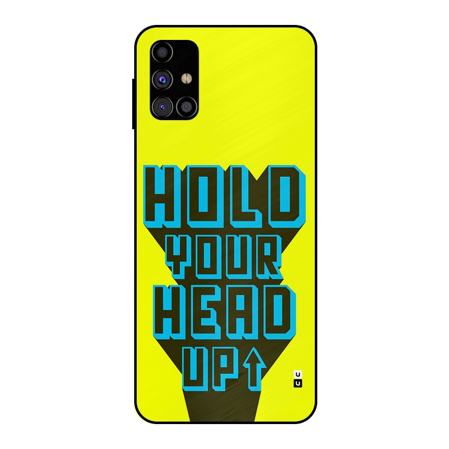 Head Up Metal Back Case for Galaxy M31s