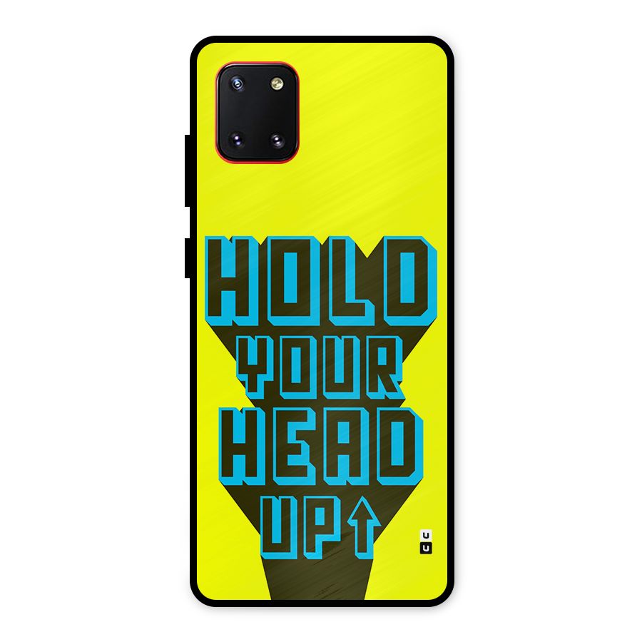 Head Up Metal Back Case for Galaxy Note 10 Lite