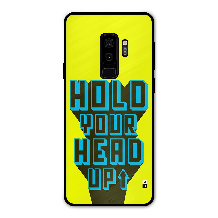 Head Up Metal Back Case for Galaxy S9 Plus