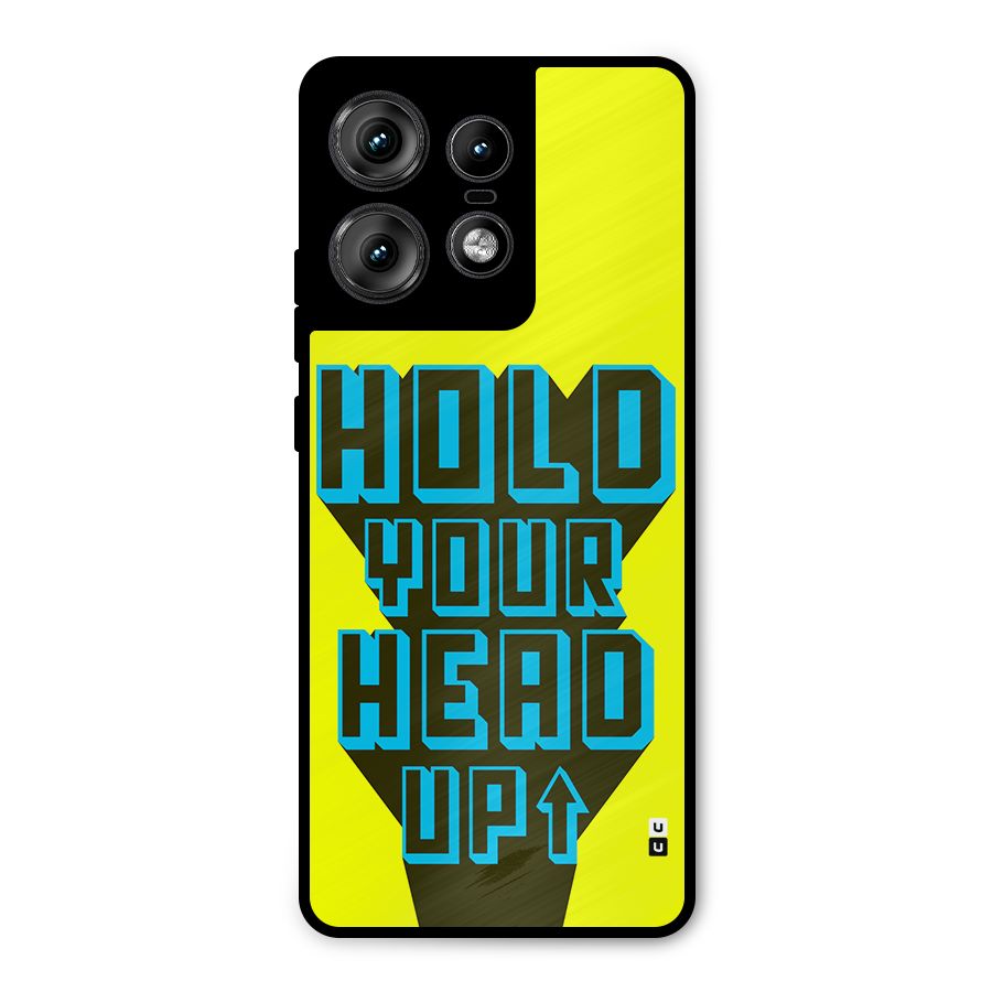 Head Up Metal Back Case for Motorola Edge 50 Pro