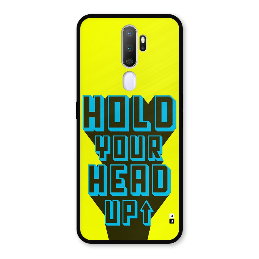 Head Up Metal Back Case for Oppo A5 (2020)