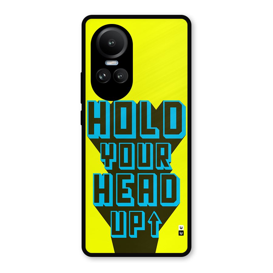 Head Up Metal Back Case for Oppo Reno10