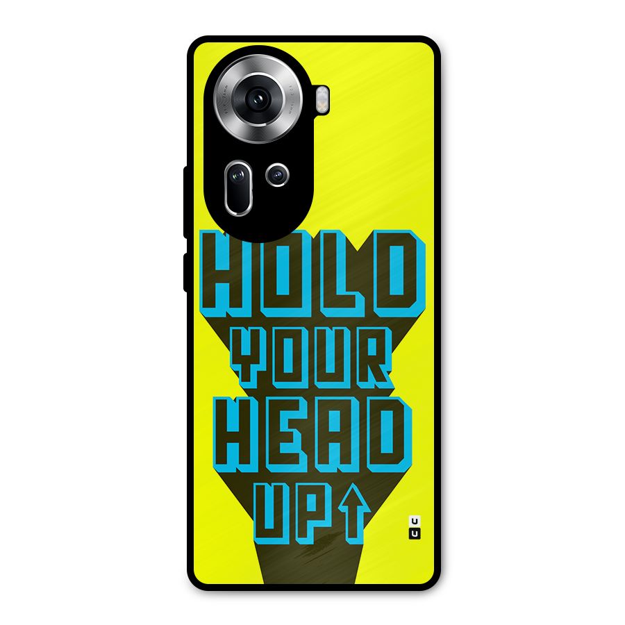 Head Up Metal Back Case for Oppo Reno11 5G