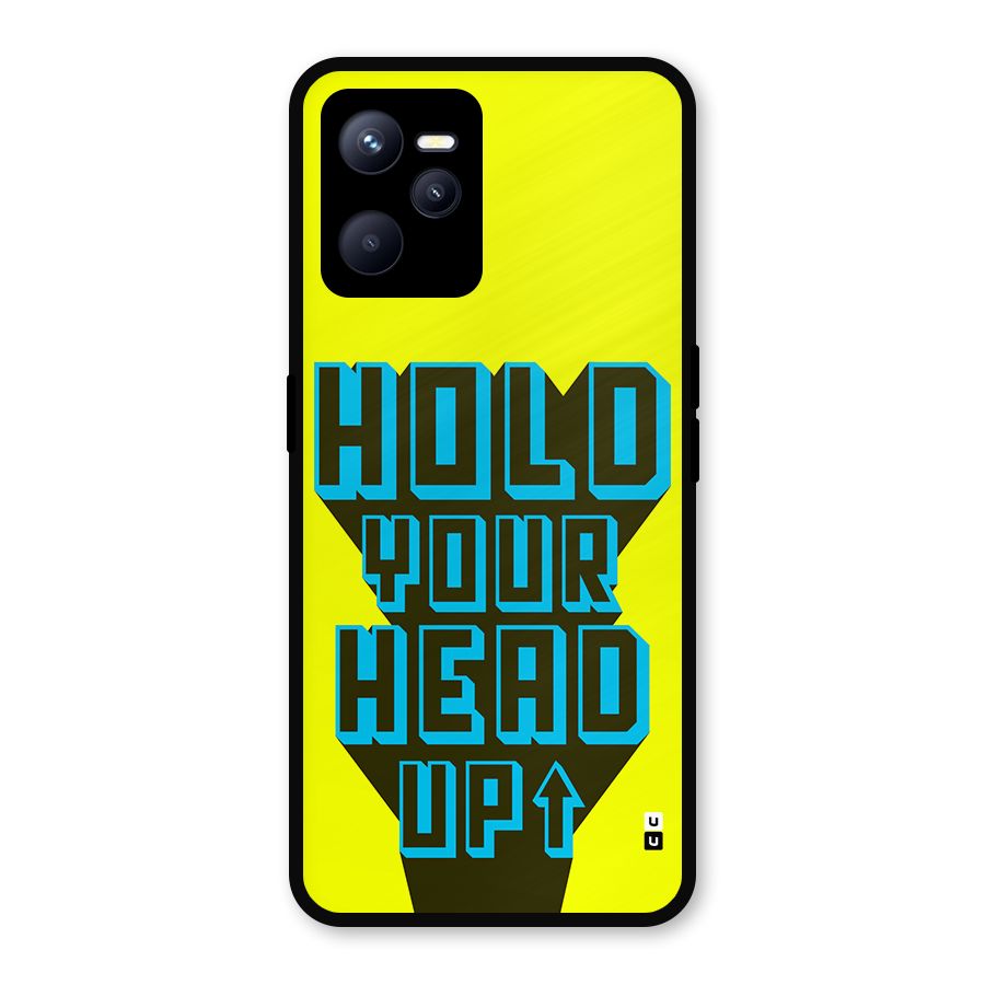 Head Up Metal Back Case for Realme C35