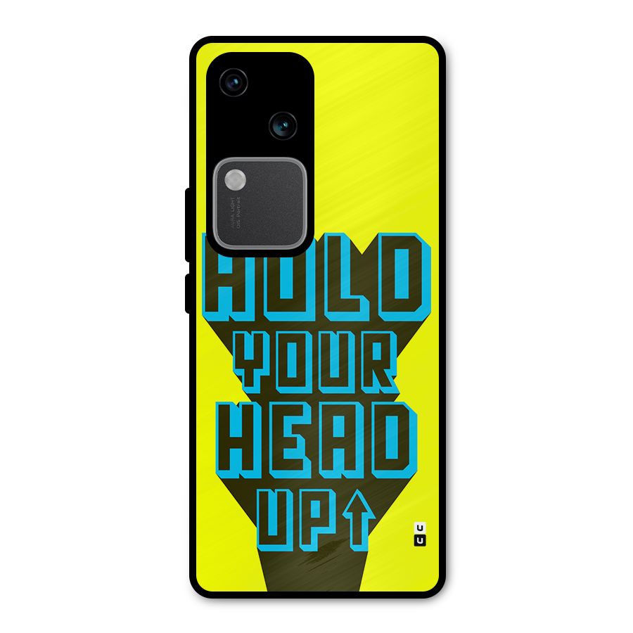 Head Up Metal Back Case for Vivo V30 Pro