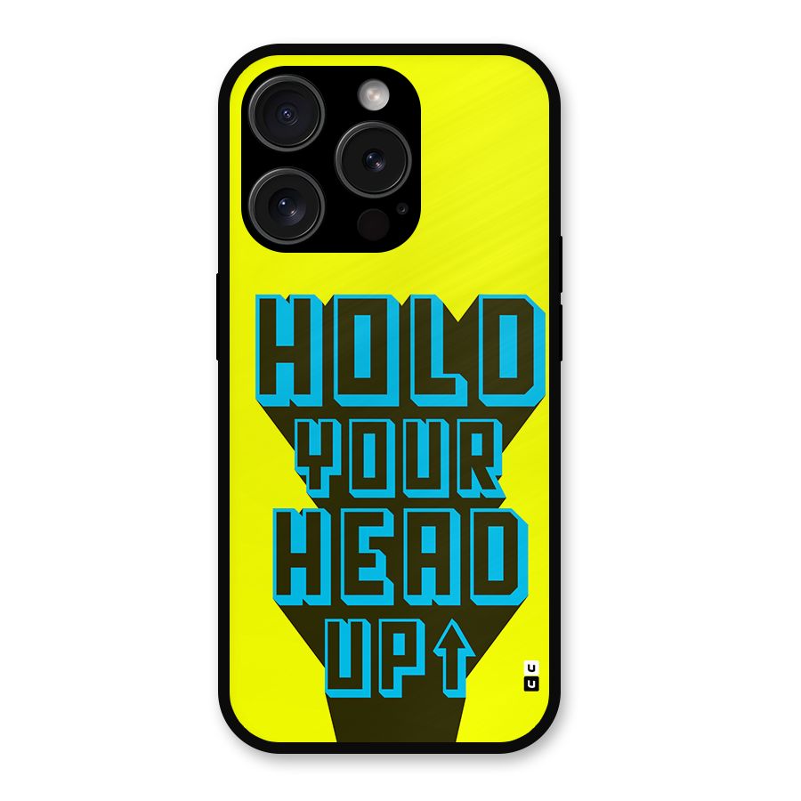 Head Up Metal Back Case for iPhone 15 Pro