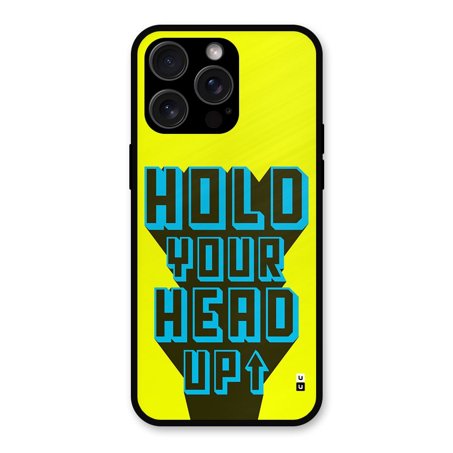 Head Up Metal Back Case for iPhone 15 Pro Max