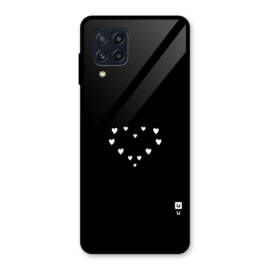 Heart of Hearts Glass Back Case for Galaxy M32